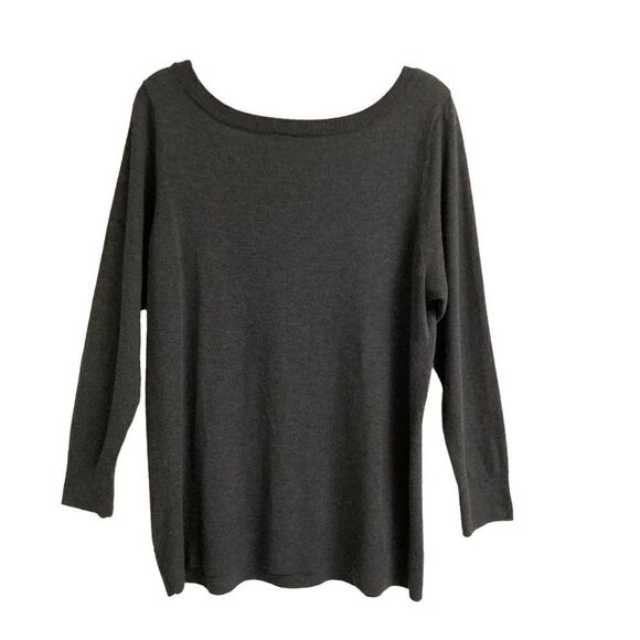 Torrid studded skull gray scoopneck sweater 12 - Picture 4 of 8